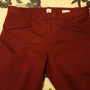 NWOT  Red GAP Skinny Ankle Pants